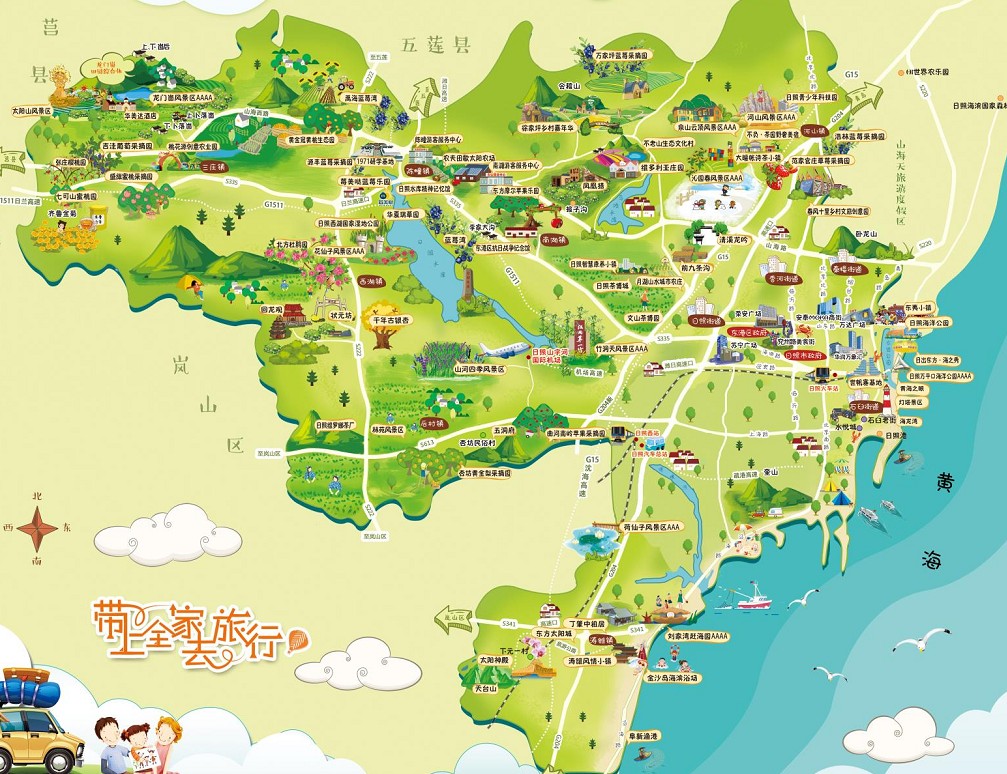 临县景区使用手绘地图给景区能带来什么好处？