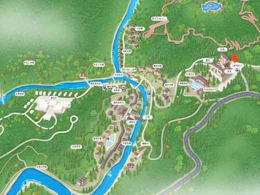 临县结合景区手绘地图智慧导览和720全景技术，可以让景区更加“动”起来，为游客提供更加身临其境的导览体验。